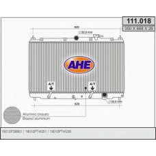 111.018 AHE Радиатор, охлаждение двигателя