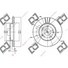 BD1120 DJ PARTS Тормозной диск