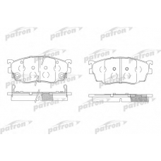 PBP1557 PATRON Комплект тормозных колодок, дисковый тормоз
