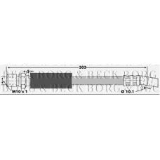 BBH6353 BORG & BECK Тормозной шланг