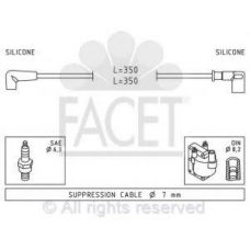 4.9939 FACET Ккомплект проводов зажигания