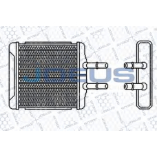 256M05 JDEUS Теплообменник, отопление салона