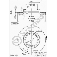 09.5319.10 BREMBO Тормозной диск