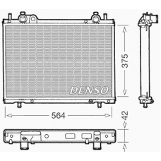 DRM09035 DENSO Радиатор, охлаждение двигателя