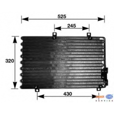 8FC 351 036-741 HELLA Конденсатор, кондиционер