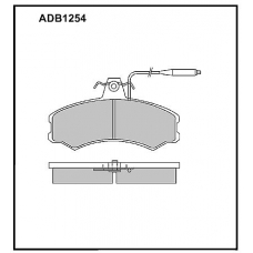 ADB1254 Allied Nippon Тормозные колодки