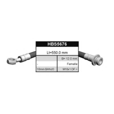 HBS5676 QUINTON HAZELL Тормозной шланг