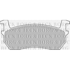 BBP1309 BORG & BECK Комплект тормозных колодок, дисковый тормоз