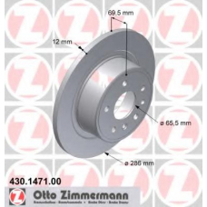 430.1471.00 ZIMMERMANN Тормозной диск