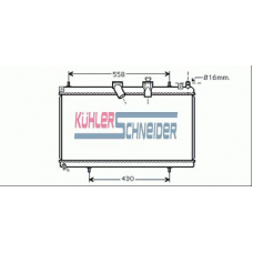 1500521 KUHLER SCHNEIDER Радиатор, охлаждение двигател
