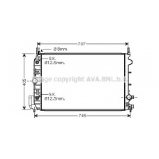 OLA2388 AVA Радиатор, охлаждение двигателя