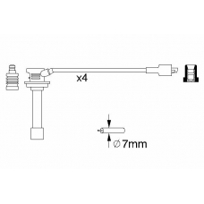 0 986 356 810 BOSCH Комплект проводов зажигания