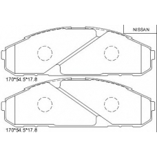 KD1706 ASIMCO Комплект тормозных колодок, дисковый тормоз