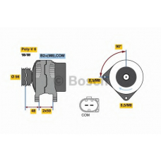 0 986 081 180 BOSCH Генератор