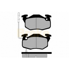 PA437 BRAKE ENGINEERING Комплект тормозных колодок, дисковый тормоз