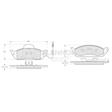 FB210411 FLENNOR Комплект тормозных колодок, дисковый тормоз