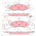 GDB4073 TRW Комплект тормозных колодок, дисковый тормоз