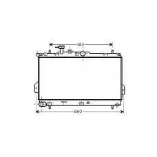 HY2097 AVA Радиатор, охлаждение двигателя