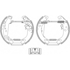 8DB 355 004-811 HELLA Комплект тормозных колодок