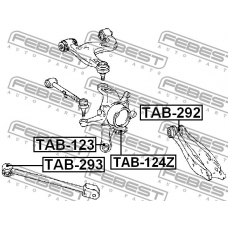 TAB-124Z FEBEST Втулка, рычаг колесной подвески