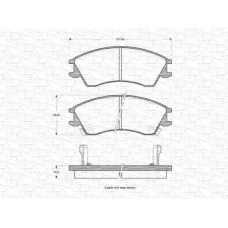 363702161011 MAGNETI MARELLI Комплект тормозных колодок, дисковый тормоз