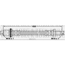 BBH7274 BORG & BECK Тормозной шланг