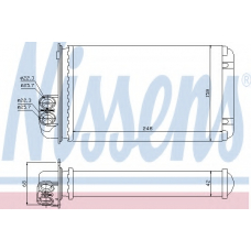 72936 NISSENS Теплообменник, отопление салона