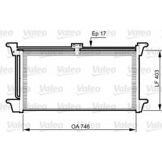 818992 VALEO Конденсатор, кондиционер