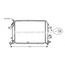 OLA2489 AVA Радиатор, охлаждение двигателя