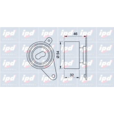 15-3325 IPD Натяжной ролик, ремень грм