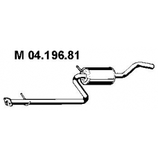 04.196.81 EBERSPACHER Средний глушитель выхлопных газов