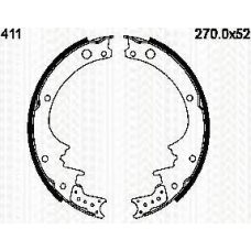 8100 14411 TRISCAN Комплект тормозных колодок