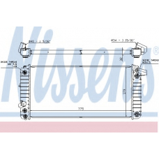 608841 NISSENS Радиатор, охлаждение двигателя