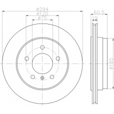 8DD 355 112-261 HELLA PAGID Тормозной диск