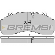 BP7309 BREMSI Комплект тормозных колодок, дисковый тормоз