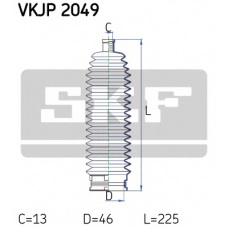VKJP 2049 SKF Комплект пылника, рулевое управление