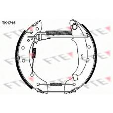 TK1715 FTE Комплект тормозных колодок