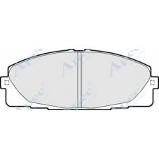 PAD1624 APEC Комплект тормозных колодок, дисковый тормоз