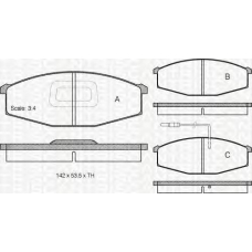 8110 14127 TRIDON Brake pads - front