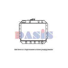 250180N AKS DASIS Радиатор, охлаждение двигателя