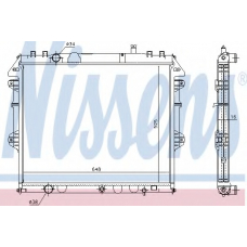 646849 NISSENS Радиатор, охлаждение двигателя