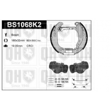 BS1068K2 QUINTON HAZELL Комплект тормозов, барабанный тормозной механизм