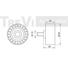 SK271373 SK Паразитный / ведущий ролик, зубчатый ремень