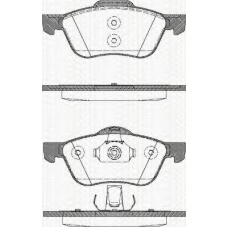 8110 14019 TRISCAN Комплект тормозных колодок, дисковый тормоз