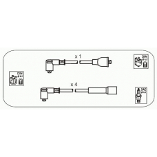 ABS14 JANMOR Комплект проводов зажигания