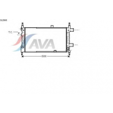 OL2068 AVA Радиатор, охлаждение двигателя