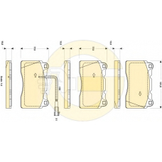 6118724 GIRLING Комплект тормозных колодок, дисковый тормоз