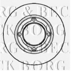 BBD5024 BORG & BECK Тормозной диск