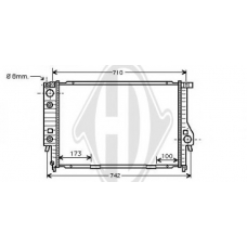 8502760 DIEDERICHS Радиатор, охлаждение двигателя