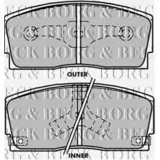 BBP1241 BORG & BECK Комплект тормозных колодок, дисковый тормоз